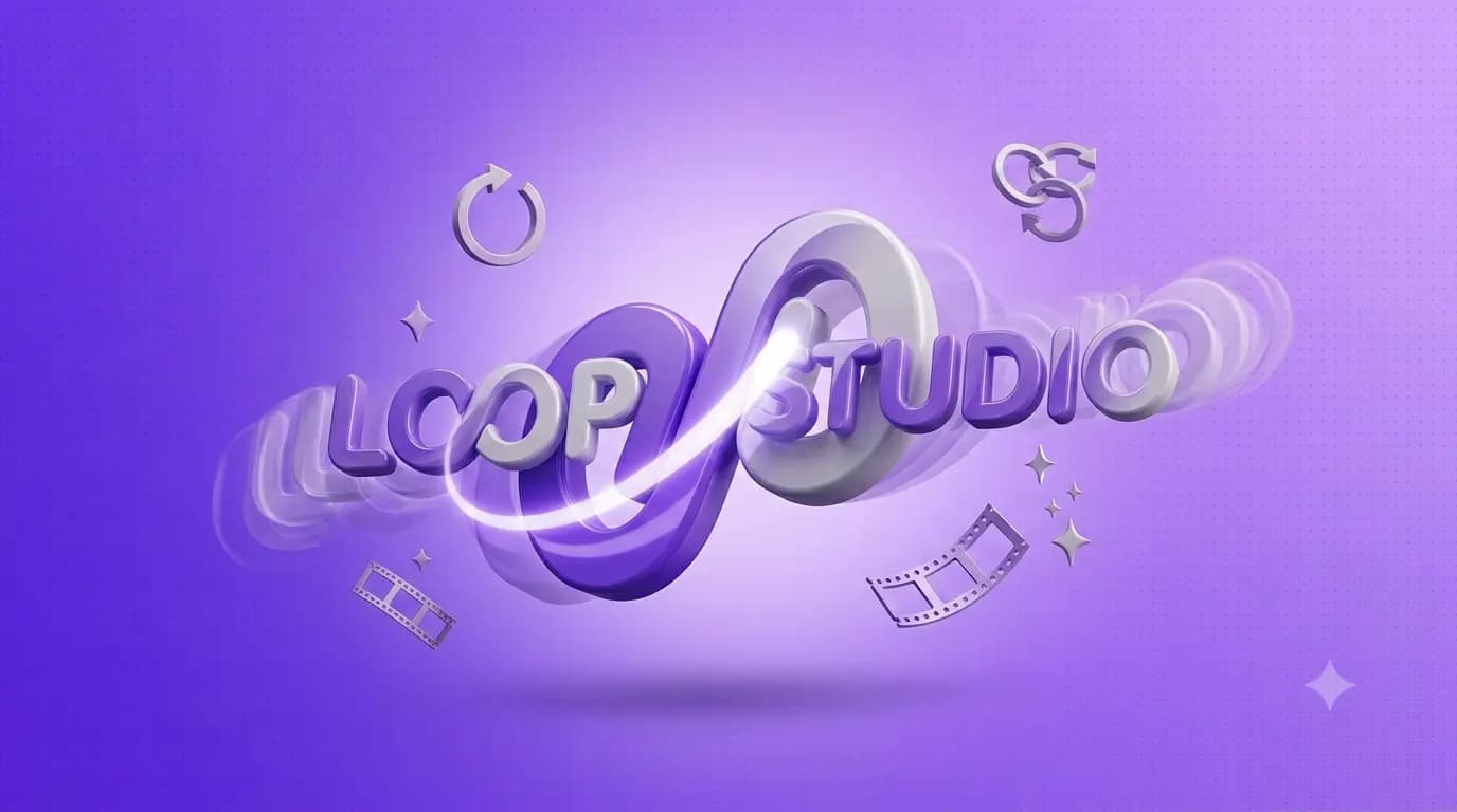 Loop Studio Animated Logo Maker illustration